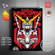 (Ready Stock) Mobile suit Gundam 144 RX-78-2 / RX78-2 / RX78 2 Gundam wall poster sticker deco poste