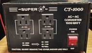 1000w 220v穩壓及110v變壓器
220v Stabilisers and 
110v transformer