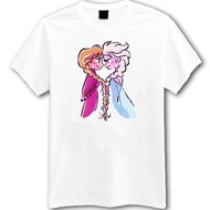 Elsa and Anna Sisters White T-Shirt