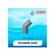 Lesso PVC-U (AW-45L) 45° Elbow Elbow Elbow