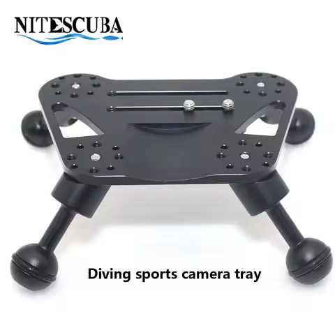 NiteScuba NS056 Tripod Bracket for Nauticam Anthis/Nexus and Sea&Sea dSLR housings, Allow dual screw