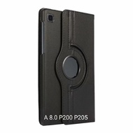 SAMSUNG TAB ROTARY CASE a 8.0 2019 P200 P205 FLIP COVER STANDING BOOK COVER PUTER 360