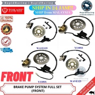 WAVE125&lt;&lt; TOKAHI FRONT BRAKE PUMP SYSTEM FULL SET (CALIPER+MASTER PUMP+DISC BRAKE PLATE+HOSE) HONDA WAVE 125