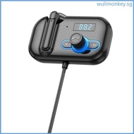 WU Bluetooth-compatible 5 0 Transmitter USB Output for Car Sound System Handfree