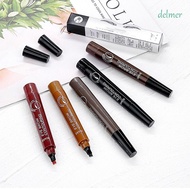 DELMER Four Claw Eyebrow Pen, Natural Waterproof Liquid Eyebrow Pen, Micro Fork Sweat-Proof Gentle Strokes Non-Fading 3 D Eyebrow Cosmetic Tool Women