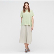(NEW) UNIQLO - SHORT-SLEEVED RAYON BLOUSE / RAYON SHIRT SLEEVE BLOUSE