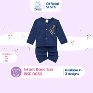 Pureen Infant Basic Suit (Long Sleeves Vest & Long Pants Sutera) BISF 0030