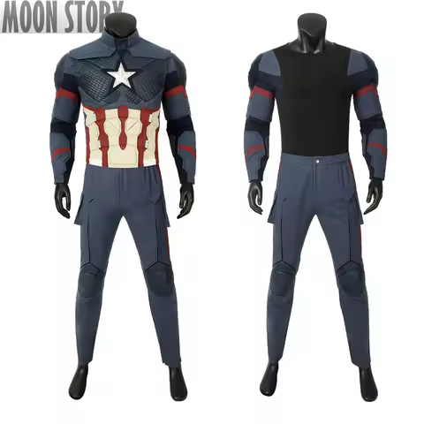 Civil War 4 Captain Cosplay Cosplay Superhero Chris Evans Adult Men Uniform Outfit Suit Halloween Ve
