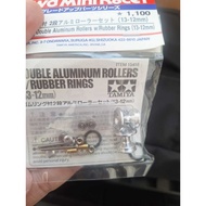 Double Aluminum Rollers Rubber15418 (3-12mm) Original Tamiya