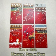 Angpau code B71. B75. B73. B69. B76. B88. D32. D33. D36 size bsr 9cmx17cm 1 pack contains 6 sheets