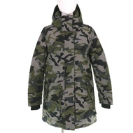 CANADA GOOSE5806LP GABRIOLA PARKA，迷彩羽絨服，帶標誌貼片和帽子，卡其色，XS 碼，正品日本產品，女款，成色極佳。