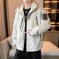 MOLAN Áo khoác nam-áo khoác rộng giản dị-Áo khoác jacket có mũ