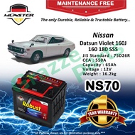 Münster Robust MF CMF NS70 | NS70R | 75D26R (65AH) Car Battery Bateri Kereta for Nissan Datsun Violet 160J 160 180 SSS