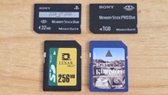 Sony Memory Stick Pro Duo 32MB 1GB/ Lexar 256MB SD/ Kingston 8GB SDHC (記憶卡 Memory Card)