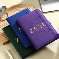 [Ready Stock] 2026 Planner with Pen Holder 2026 Schedule Diary Notebook A5 Page a Day Daily Planner 