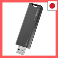 IODATA SSD External 1TB Gray x Black Small Stick Portable High Speed ​​Transfer TV Recording Compati