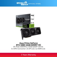 Asus Prime GeForce RTX 5080 16GB GDDR7 OC Edition Graphic Card