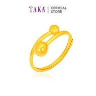 TAKA Jewellery 999 Pure Gold Adjustable Ring