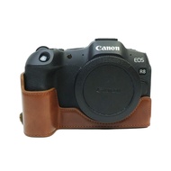 Canon R8  EOS R50 R100 Camera Case Pu Leather Half Body For Canon EOS R8 EOS eos r50