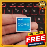 INTEL CORE i3 GEN 11 FLEXIBLE RAISED STICKERS PC STICKERS PROCESSOR STICKERS AESTHETIC STICKERS
