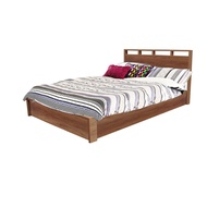 เตียงนอน เตียงพร้อมฟูกที่นอนสปริงหนา 8นิ้ว รุ่น JUNE สีขาว 3.5 ฟุต เฉพาะเตียง