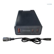 【CH】 3 Port Ebike USB Double Type C Port Charger Adapter For 36V 48V 60V 72V 84V