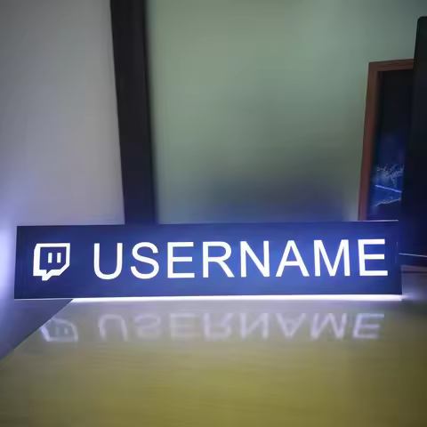 Gamer Tag Led Neon Sign Custom Gamertag Sign Username Sign Plaque Game Room Led Sign Personalized Ga