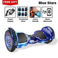 HOVERBOARD POWERBOARD 10 Inch LED Light Self Balancing Balance Wheel Scooter 【BLUETOOTH SPEAKER】1 YE
