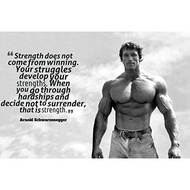 Lawrence Painting Strenth Come From Struggles Motivational Poster Classroom Office Decor Arnold Schw