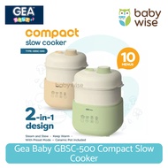 Gea Baby GBSC-500 Compact Slow Cooker - Baby Food Steamer