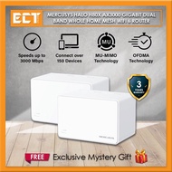 Mercusys TP-Link Halo H80X AX3000 Gigabit Dual Band Whole Home Mesh Wifi 6 Router AP System  up to 3