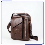 Tas Selempang Pria Messenger Bag PU Leather - 8602