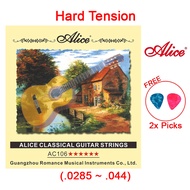 ALICE (AC106) Nylon Guitar Classical String SET (Tali Gitar Nylon Gitar Budak Kecil 1 Set Murah Acce