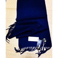 UGG深藍羊毛圍巾（全新）