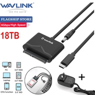 สายเคเบิลอะแดปเตอร์ SATA เป็น USB Cอะแดปเตอร์ Wavlink USB C เป็น SATA พร้อมสายเคเบิลหางหมู50ซม.-ตัวเ