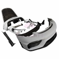 A style semi carbon fiber front and rear safety fenders rear spoiler hood side skirts for Porsche 98