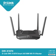 D-Link DIR-X1870 AX1800 Dual Band Wi-Fi 6 Router เร้าเตอร์ WiFi 6 รองรับอินเทอร์เน็ต 1000Mbps!!! ประ