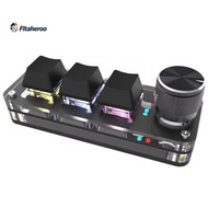 Bluetooth 2.4G Wireless RGB Mechanical Keyboard Mini Gaming Macro Custom Programming Switch 3 Keys 1