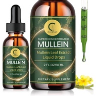 MulleinLeafDrops600mg(201Extract)withElderberry-12000mgMaxStrengthLungCleanseandforrs,MucusRelief&Re