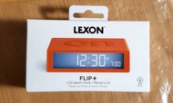 Lexon Flip+ 液晶收音機鬧鐘 LR150橙色, LCD radio alarm clock LR150, orange color