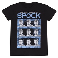 Star Trek Many Moods Of Spock Black Tshirt Medium N N777Z