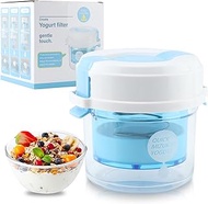 Greek Yogurt Strainer with Lid, 3-Level Adjustable Pressure & 225-Micron Ultra-Fine Mesh, ABS+PP Yog