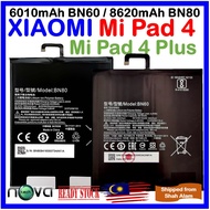 High Quality Grade A+ 6010mAh Battery BN60 Fit For XIAOMI Mi Pad 4 BN60 / 8620mAh Battery BN80 For X