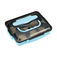 Lunch Box Stainless Steel Kids Adult School Keep Warm Microwavable With Bag Spoon Tahan Panas Dengan