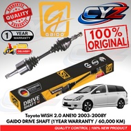 Gaido Drive Shaft Toyota WISH 2.0 ANE10 ANE11 2.0 2003-2008Y (WARANTY 1 YEAR OR 60,000KM)