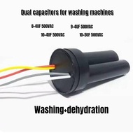 Cbb60 4-Wire Washing Machine Capacitor Washing+Dehydration 8+4UF 9+4UF 10+4UF 10+5UF 500VAC 2 in 1 C