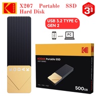 Kodak X207 SSD External Hard Disk 1 TB/ 2 TB/  USB Type C 3.2 External SSD/Hard Drive/Portable SSD H