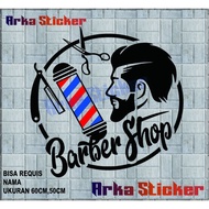 BARBERSHOP STICKER WALL STICKER SIZE 60CM