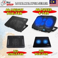 Single Dual Laptop Cooler Fan Pad Kipas Laptop