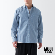 มูจิ เสื้อเชิ้ตผ้าบรอดแขนยาว ผู้ชาย - MUJI Broad Long Sleeve Shirt